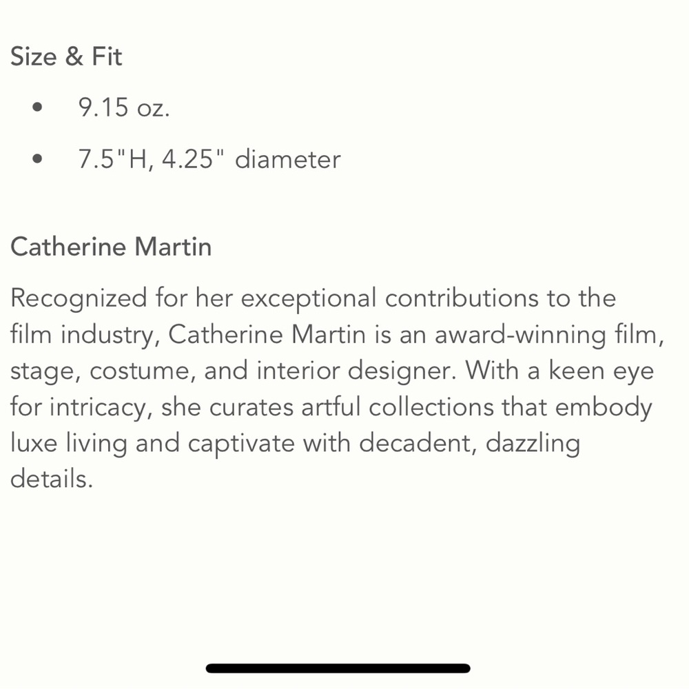 Catherine Martin x Anthropologie wine glass - Picture 6 of 9